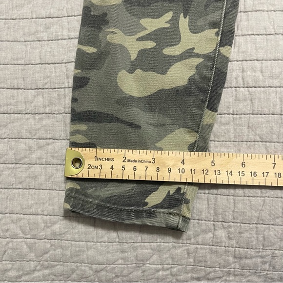 KUT From The Kloth  Green Camo Connie High Rise Ankle Skinny Jeans Size 4 - Picture 8 of 9